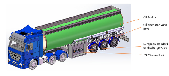 Secure Fuel Tank Seal Diesel Oil Valve Lock With Remote Control Oil Theft Prevention